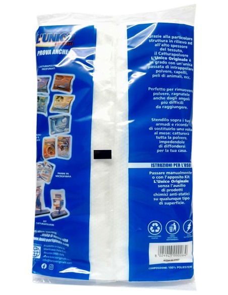 l'unico panno catturapolvere 60x35 10pz - attira e trattiene la polvere: tuttocasashop.it: pulizia e cura della casa
