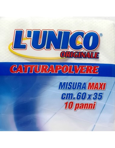 l'unico panno catturapolvere 60x35 10pz - attira e trattiene la polvere: tuttocasashop.it: pulizia e cura della casa