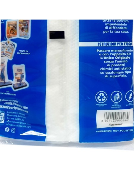 l'unico panno catturapolvere 60x35 10pz - attira e trattiene la polvere: tuttocasashop.it: pulizia e cura della casa