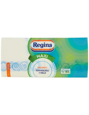 regina maxi 250 tovaglioli - 1 velo - 29x33cm - decorati: tuttocasashop.it: carta & monouso