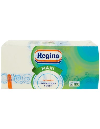 regina maxi 250 tovaglioli - 1 velo - 29x33cm - decorati: tuttocasashop.it: carta & monouso