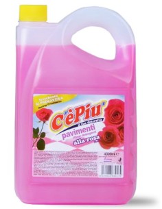 ce' piu' detersivo lavapavimenti profumato - 4 litri - rosa - floreale: tuttocasashop.it: pulizia e cura della casa