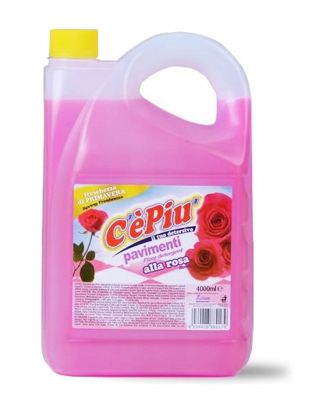 ce' piu' detersivo lavapavimenti profumato - 4 litri - rosa - floreale: tuttocasashop.it: pulizia e cura della casa