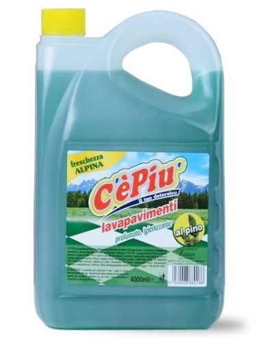 ce' piu' detersivo lavapavimenti profumato - 4 litri - verde - pino: tuttocasashop.it: pulizia e cura della casa