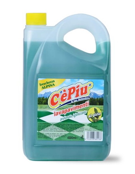 ce' piu' detersivo lavapavimenti profumato - 4 litri - verde - pino: tuttocasashop.it: pulizia e cura della casa