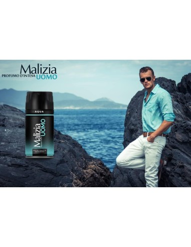 malizia uomo deodorante spray - 150ml - aqua: tuttocasashop.it: igiene e cura della persona