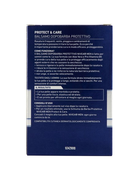 nivea for men after shave 100ml - protettivo - balsamo dopobarba: tuttocasashop.it: igiene e cura della persona