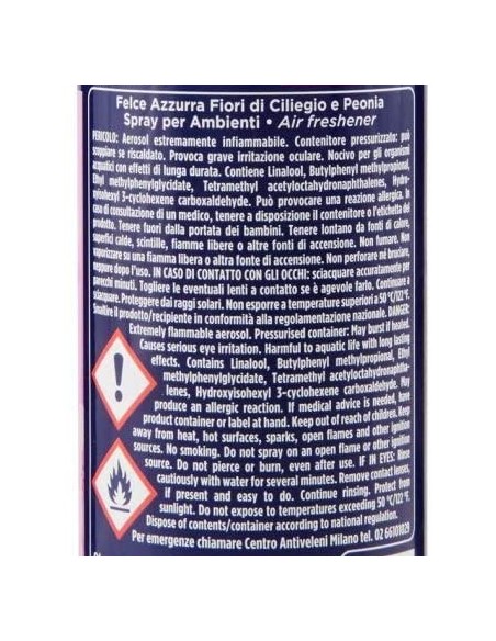 felce azzurra aria di casa deodorante - spray 250ml - ciliegio e peonia: tuttocasashop.it: pulizia e cura della casa