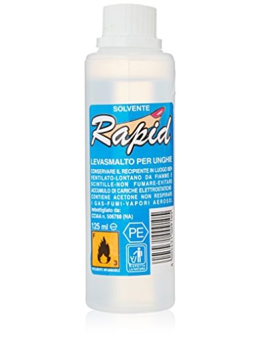 rapid solvente levasmalto per smalto unghie 125ml: tuttocasashop.it: igiene e cura della persona