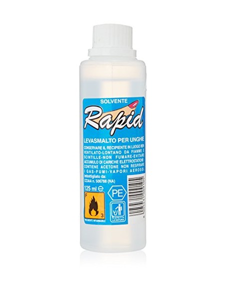 rapid solvente levasmalto per smalto unghie 125ml: tuttocasashop.it: igiene e cura della persona