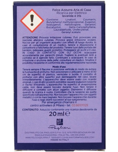 felce azzurra aria di casa ricarica per diffusore elettrico - lavanda: tuttocasashop.it: pulizia e cura della casa
