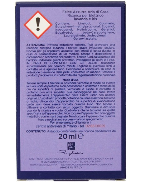 felce azzurra aria di casa ricarica per diffusore elettrico - lavanda: tuttocasashop.it: pulizia e cura della casa