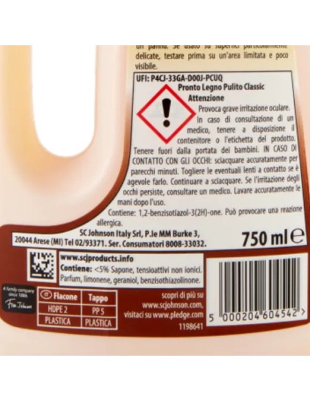 pronto legno pulito 5in1 750ml - detergente per legno e parquet: tuttocasashop.it: pulizia e cura della casa