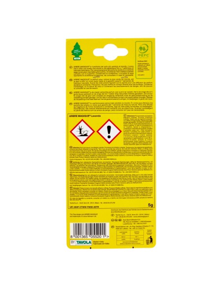 arbre magique alberello deodorante per auto - 1 pezzo - lavanda: tuttocasashop.it: pulizia e cura della casa