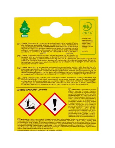 arbre magique alberello deodorante per auto - 1 pezzo - lavanda: tuttocasashop.it: pulizia e cura della casa