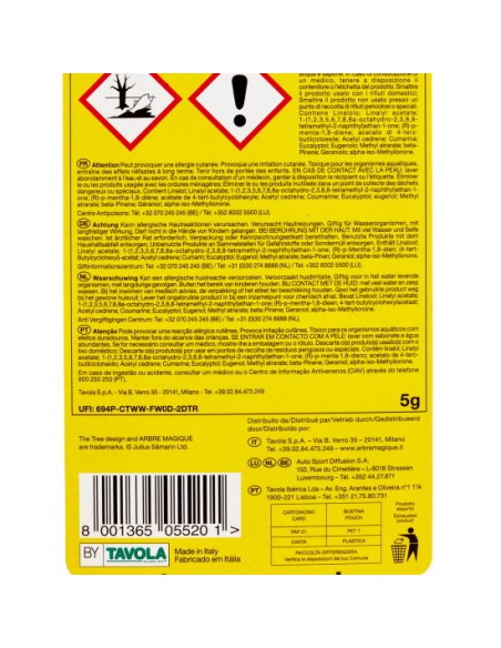 arbre magique alberello deodorante per auto - 1 pezzo - lavanda: tuttocasashop.it: pulizia e cura della casa