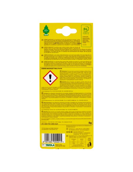 arbre magique alberello deodorante per auto - 1 pezzo - mela verde: tuttocasashop.it: pulizia e cura della casa