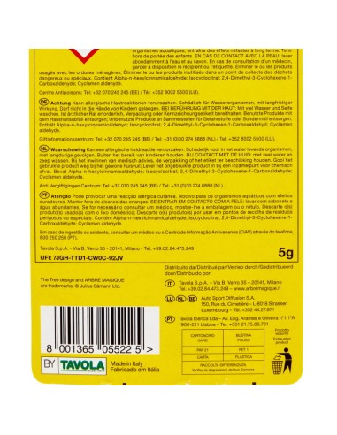 arbre magique alberello deodorante per auto - 1 pezzo - mela verde: tuttocasashop.it: pulizia e cura della casa