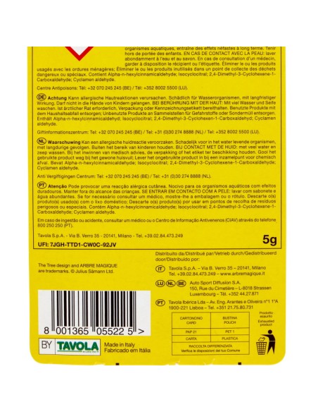 arbre magique alberello deodorante per auto - 1 pezzo - mela verde: tuttocasashop.it: pulizia e cura della casa