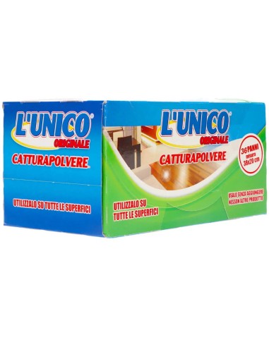 l'unico 36 panni catturapolvere 38x20cm - compatibili con sistema swiffer: tuttocasashop.it: pulizia e cura della casa