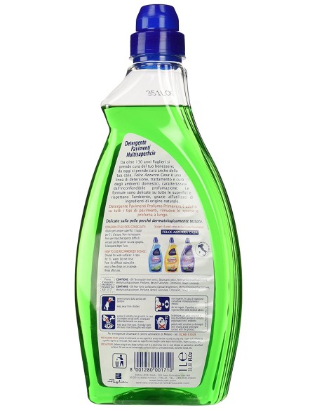 felce azzurra detergente lavapavimenti - 1 litro - primavera: tuttocasashop.it: pulizia e cura della casa