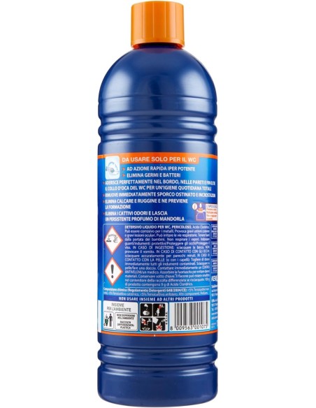 rio azzurro wc - 750ml - detergente disincrostante per water e sanitari: tuttocasashop.it: pulizia e cura della casa