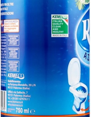 rio azzurro wc - 750ml - detergente disincrostante per water e sanitari: tuttocasashop.it: pulizia e cura della casa