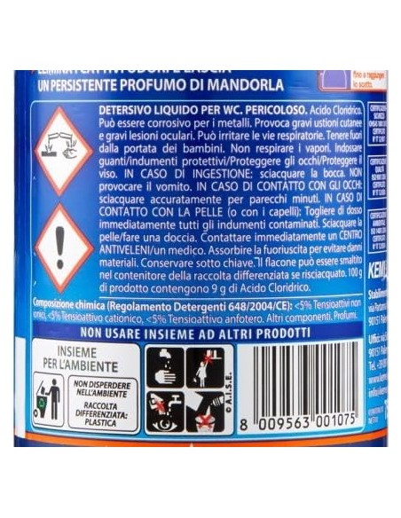 rio azzurro wc - 750ml - detergente disincrostante per water e sanitari: tuttocasashop.it: pulizia e cura della casa