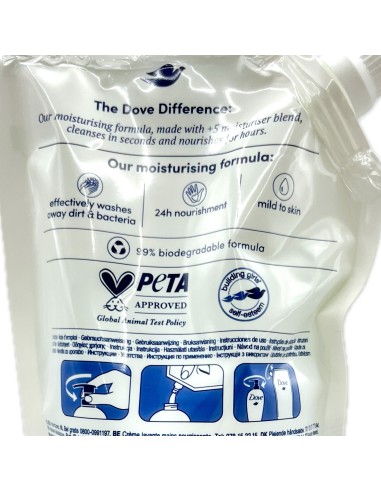 dove sapone liquido 500ml - fresh touch - busta ecoricarica: tuttocasashop.it: igiene e cura della persona