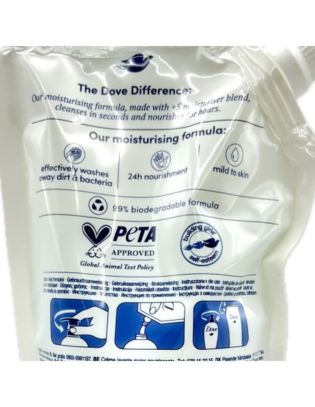 dove sapone liquido 500ml - fresh touch - busta ecoricarica: tuttocasashop.it: igiene e cura della persona