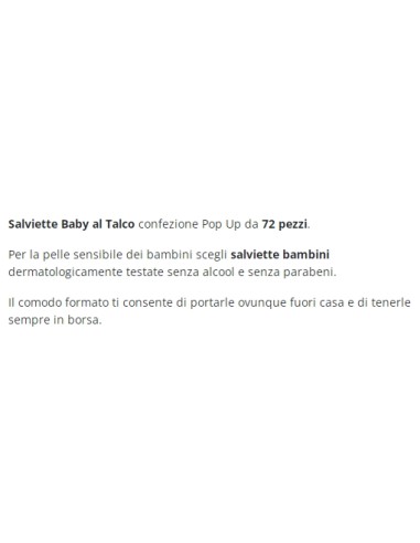 soffice salviettine imbevute - 72 pezzi - apertura pop-up - classiche: tuttocasashop.it: igiene e cura della persona