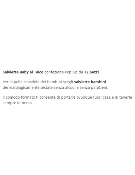 soffice salviettine imbevute - 72 pezzi - apertura pop-up - classiche: tuttocasashop.it: igiene e cura della persona