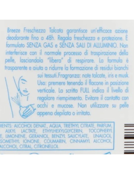 breeze deo no-gas 100ml fresc.talcat.898: tuttocasashop.it: igiene e cura della persona