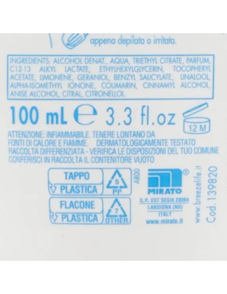 breeze deo no-gas 100ml fresc.talcat.898: tuttocasashop.it: igiene e cura della persona