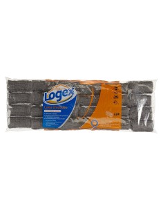 logex lana di acciaio in tamponi 24 pezzi - fibra abrasiva: tuttocasashop.it: pulizia e cura della casa