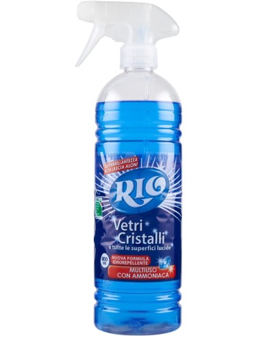 rio detergente vetri cristalli e tutte le superfici lucide - spray 800ml: tuttocasashop.it: pulizia e cura della casa