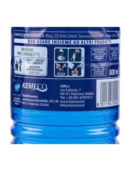 rio detergente vetri cristalli e tutte le superfici lucide - spray 800ml: tuttocasashop.it: pulizia e cura della casa