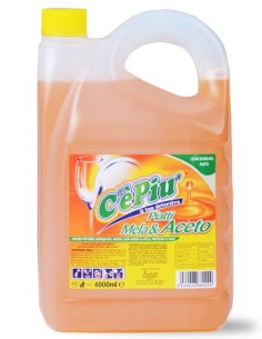 ce' piu' detersivo per piatti - 4 litri - concentrato - aceto: tuttocasashop.it: pulizia e cura della casa