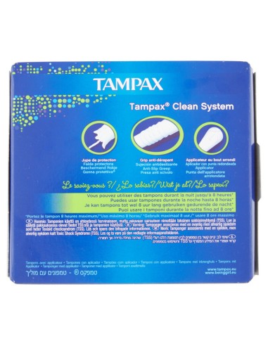 tampax blue box assorbenti igienici interni - 20 pezzi - formato super: tuttocasashop.it: igiene e cura della persona