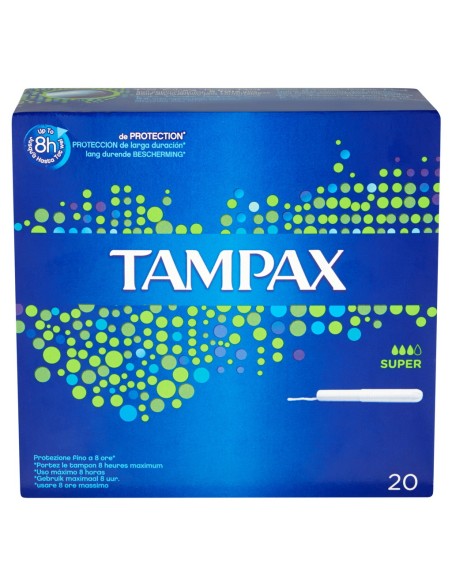 tampax blue box assorbenti igienici interni - 20 pezzi - formato super: tuttocasashop.it: igiene e cura della persona