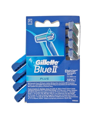 gillette blue ii plus rasoi radi e getta bilama - 4 pezzi - art.684: tuttocasashop.it: igiene e cura della persona