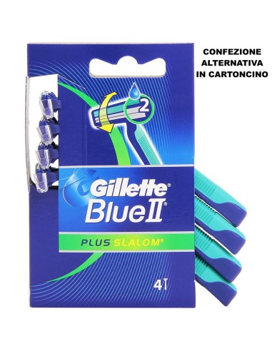 gillette blue ii plus slalom rasoi radi e getta bilama 4pz - testina mobile: tuttocasashop.it: igiene e cura della persona