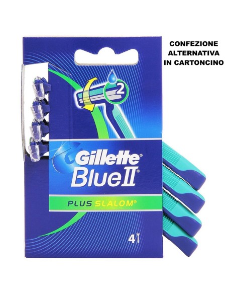 gillette blue ii plus slalom rasoi radi e getta bilama 4pz - testina mobile: tuttocasashop.it: igiene e cura della persona