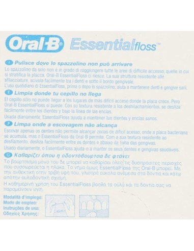 oral-b essential floss filo - filo interdentale cerato - 50 metri: tuttocasashop.it: igiene e cura della persona