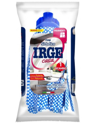 irge mop lavapavimenti sintetico - attacco universale a vite: tuttocasashop.it: pulizia e cura della casa