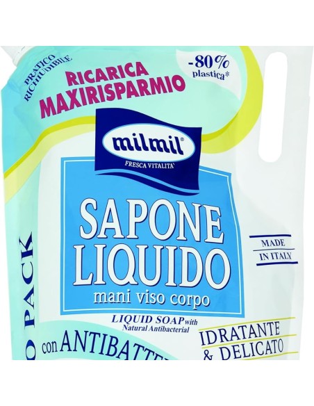mil mil sapone liquido - ecoricarica - 2 litri - classico: tuttocasashop.it: igiene e cura della persona