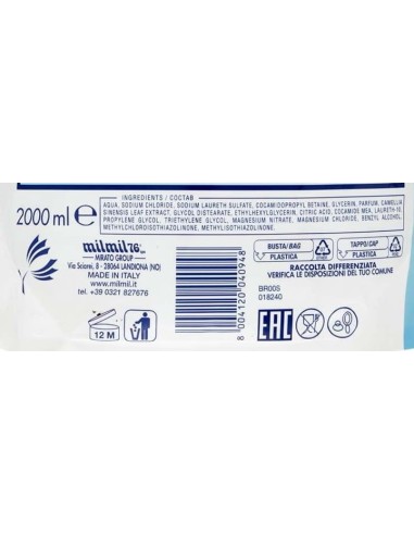 mil mil sapone liquido - ecoricarica - 2 litri - classico: tuttocasashop.it: igiene e cura della persona