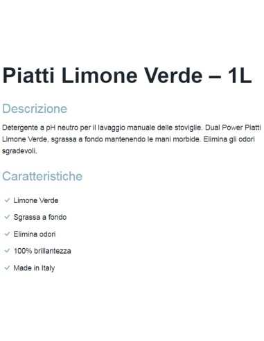 dual power detersivo per piatti e stoviglie - 1 litro - limone verde: tuttocasashop.it: pulizia e cura della casa