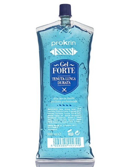 prokrin gel per capelli 500ml - fissaggio forte - lunga durata: tuttocasashop.it: igiene e cura della persona