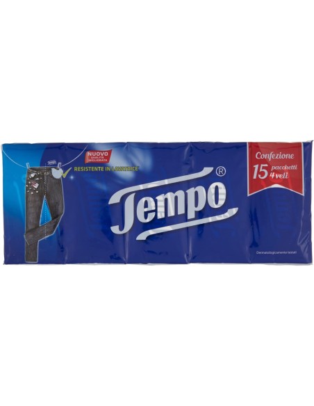 tempo fazzoletti di carta da naso - 15 pacchetti da 9 pezzi: tuttocasashop.it: carta & monouso